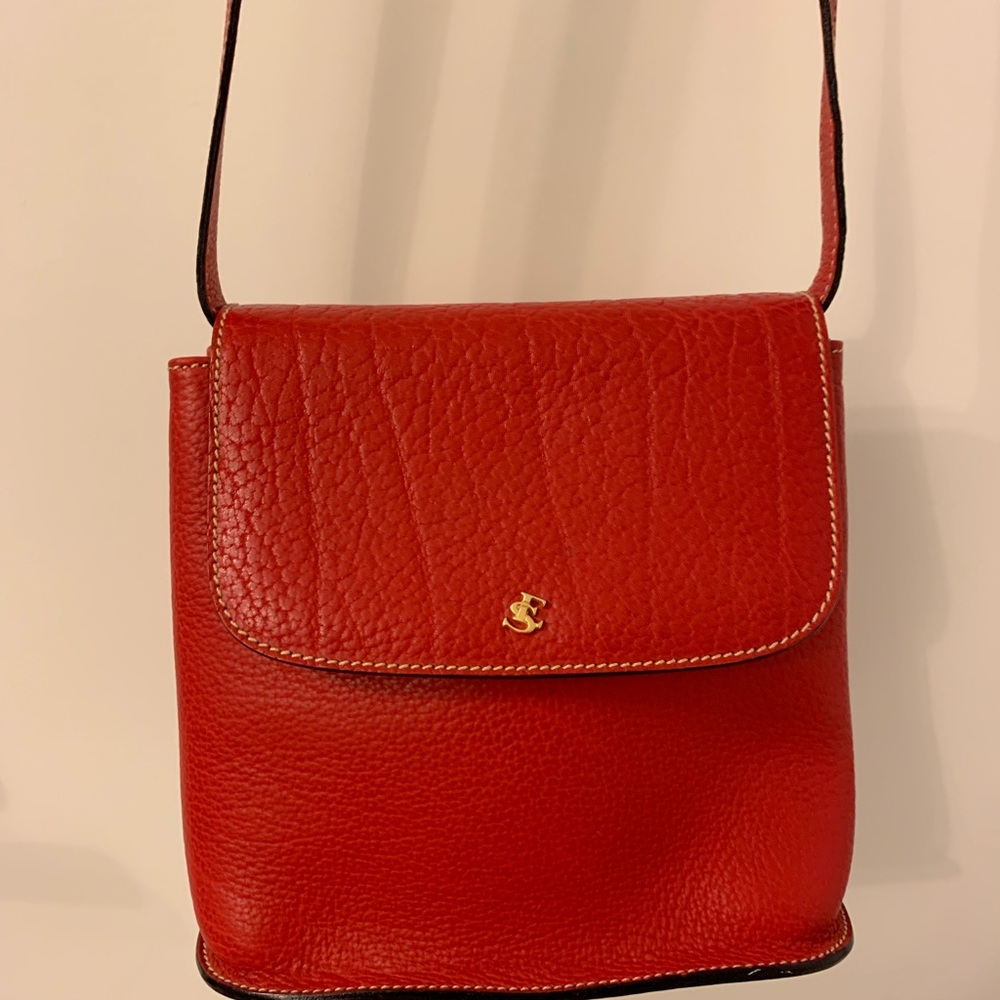 Designer crossbody red purse